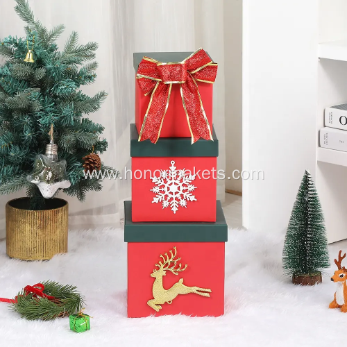 2024 hot sale Christmas red gift box